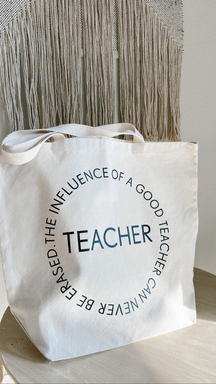 TEACHER Canvas Tote Bag