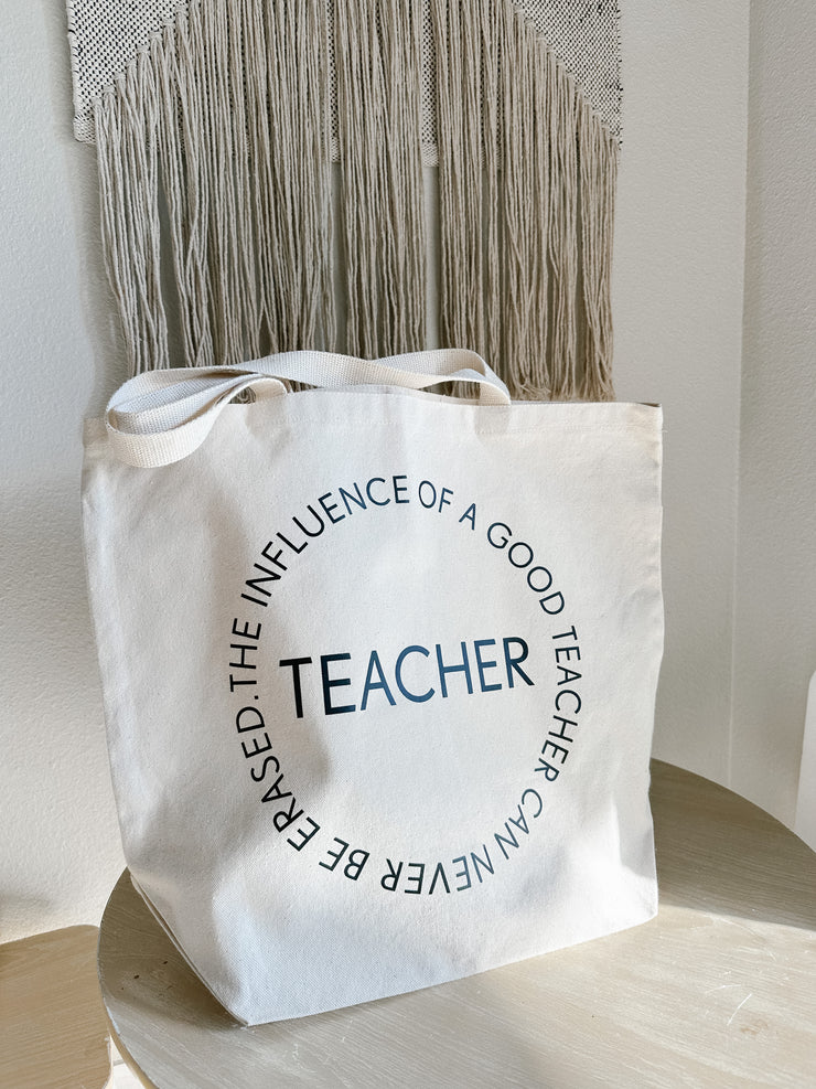 TEACHER Canvas Tote Bag