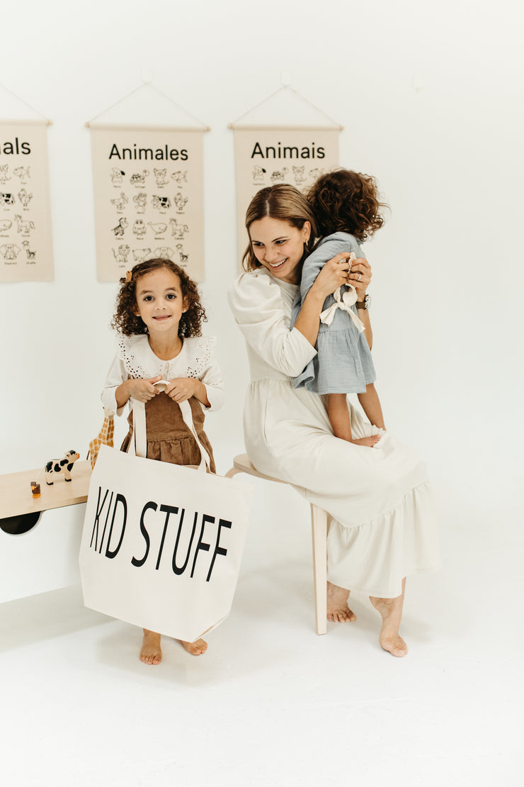 Custom "Kid Stuff" Canvas Tote