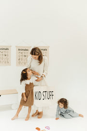 Custom "Kid Stuff" Canvas Tote