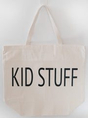 Custom "Kid Stuff" Canvas Tote
