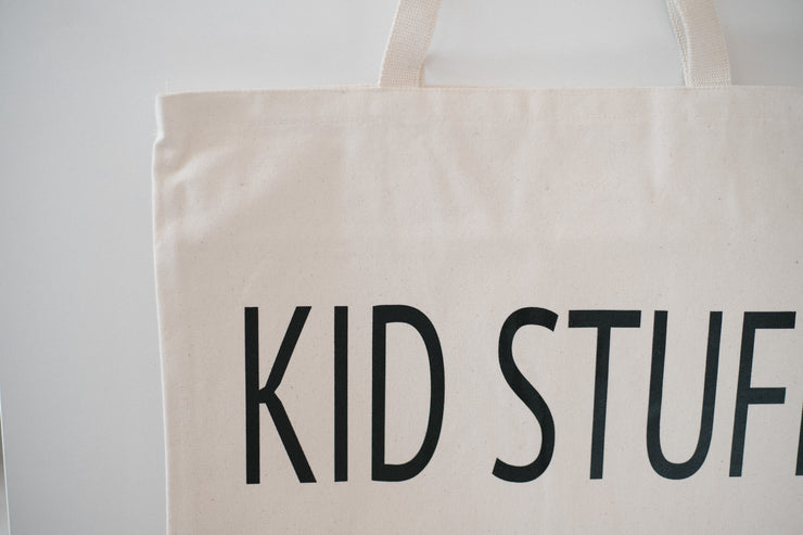 Custom "Kid Stuff" Canvas Tote