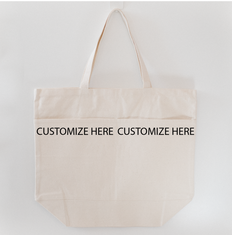 Custom "Kid Stuff" Canvas Tote